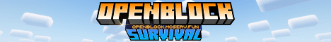 OpenBlockSurvival Minecraft server banner