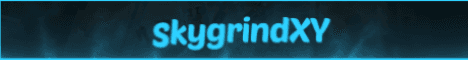 SkyGrindXY Minecraft server banner