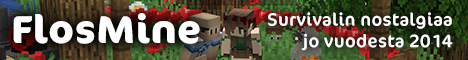 FlosMine Minecraft server banner