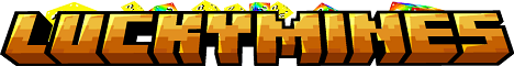 LuckyMines Minecraft server banner