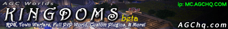 AGCW Kingdoms Minecraft server banner