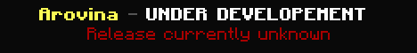 Arovina Minecraft server banner