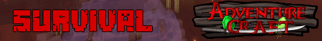 AdventureCraft Minecraft server banner