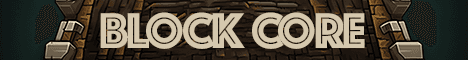 The Block Core Minecraft server banner