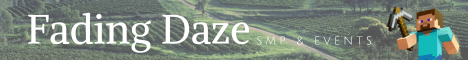 Fading Daze SMP Minecraft server banner