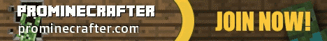 Prominecrafter Minecraft server banner