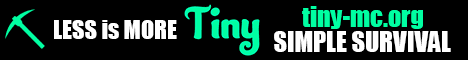 Tiny-MC.org Vanilla Minecraft server banner