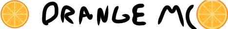 Orange Minecraft server banner
