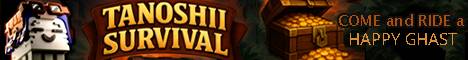 Tanoshii Minecraft server banner