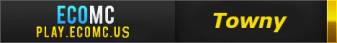 EcoMC Towny Economy Server Minecraft server banner