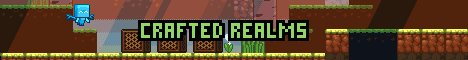 Crafted Realms Minecraft server banner