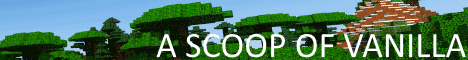A Scoop Of Vanilla Minecraft server banner