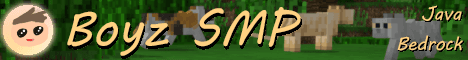 Boyz SMP Minecraft server banner