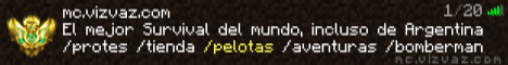 VizVaz Minecraft server banner