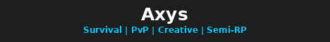 Axys Minecraft server banner