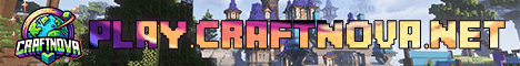 CraftNova Minecraft server banner