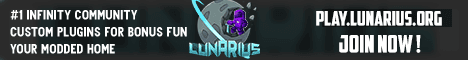 LunariusSMP - Infinity Evolved Minecraft server banner