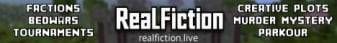 RealFiction Minecraft server banner