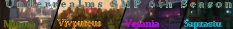 The UnderRealms Minecraft server banner