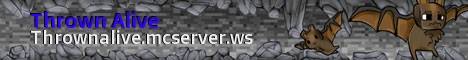 Thrown Alive Minecraft server banner