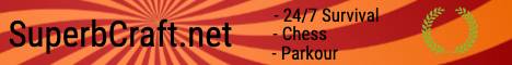 superbcraft Minecraft server banner