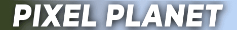 Pixel Planet Minecraft server banner