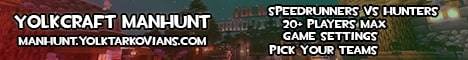 Yolkcraft Manhunt Minecraft server banner