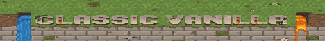 Classic Vanilla Minecraft server banner
