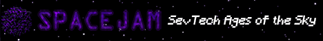 Spacejam Minecraft server banner