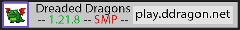 Dreaded SMP Minecraft server banner