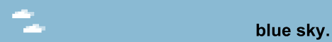 Blue Sky Minecraft server banner