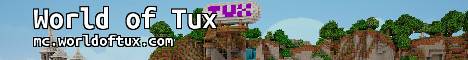 World of Tux Minecraft server banner