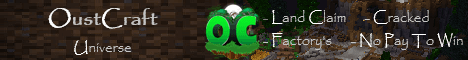 OustCraft Minecraft server banner