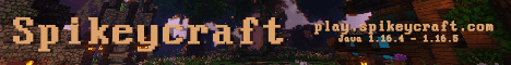 Spikeycraft Minecraft server banner