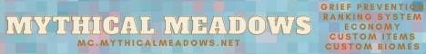 mythical meadows Minecraft server banner
