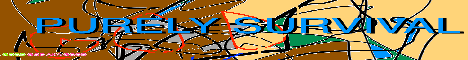 Purely Survival Minecraft server banner