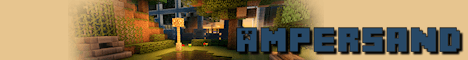 Ampersand Minecraft server banner