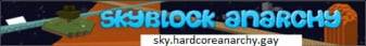 Skyblock Anarchy Minecraft server banner