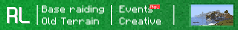 Raid Lands Minecraft server banner
