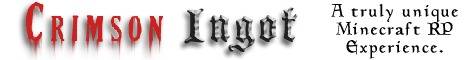 Crimson Ingot Minecraft server banner