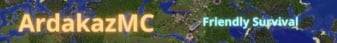 ArdakazMC Minecraft server banner