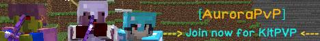 AuroraPvP Minecraft server banner
