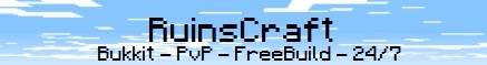 Ruinscraft - Main Minecraft server banner