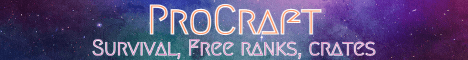 ProCraft Minecraft server banner