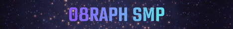 08Raph SMP Minecraft server banner