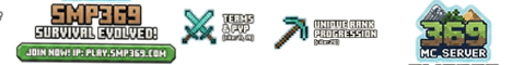 369 SMP Minecraft server banner