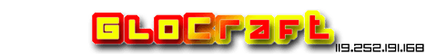 GloCraft Minecraft server banner