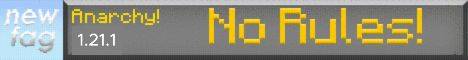 New Fag Anarchy Minecraft server banner