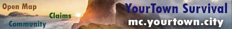 Your Town Survival Minecraft server banner