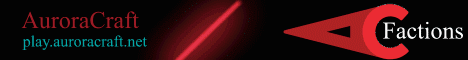 Auroracraft Minecraft server banner